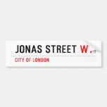 JONAS STREET  Bumper Stickers