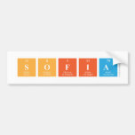SOFIA  Bumper Stickers