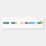 Cagla hocanın kimya dersi  Bumper Stickers