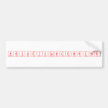 periodictablewriter  Bumper Stickers