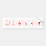 lorenzo  Bumper Stickers