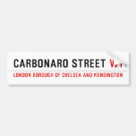 Carbonaro street  Bumper Stickers