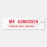 MR   Bumper Stickers