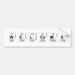 Welcome  Bumper Stickers