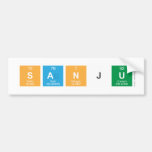 SANJU  Bumper Stickers