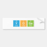 yoga  Bumper Stickers