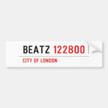 Beatz  Bumper Stickers