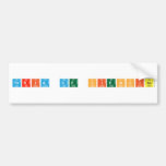 Feria de Ciencias  Bumper Stickers