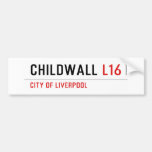 childwall  Bumper Stickers