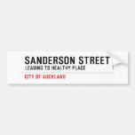 SANDERSON STREET  Bumper Stickers