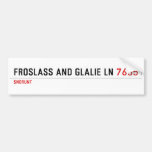 Froslass and glalie ln  Bumper Stickers
