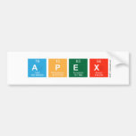 APEX  Bumper Stickers