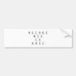 Welcome
 Back
 to
 school  Bumper Stickers