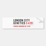 LONDON city genetics  Bumper Stickers