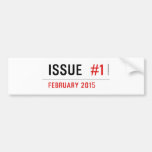 Issue   Bumper Stickers