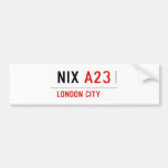 Nix  Bumper Stickers