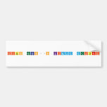 Figen Hocanın kimya defteri  Bumper Stickers