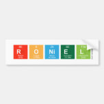 roniel   Bumper Stickers