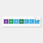 Knowndaay  Bumper Stickers