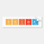 chiara  Bumper Stickers