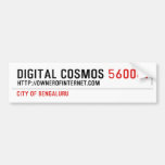 Digital Cosmos  Bumper Stickers