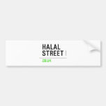 Halal Street  Bumper Stickers