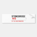 STONEBRIDGE   Bumper Stickers
