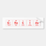 GRACIAS  Bumper Stickers