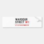 WARDOUR STREET  Bumper Stickers