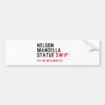 nelson mandella statue  Bumper Stickers