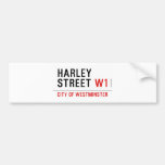HARLEY STREET  Bumper Stickers