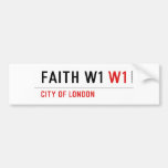 Faith w1  Bumper Stickers