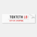 toxteth  Bumper Stickers