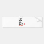 Keep Calm And  Love  Maike   Bumper Stickers