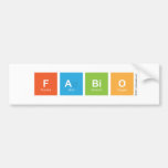 fabio  Bumper Stickers