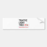 traffic light tree  Bumper Stickers