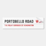 Portobello Road   Bumper Stickers