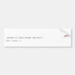 Real Izoski street forever  Bumper Stickers