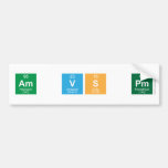 am vs pm  Bumper Stickers