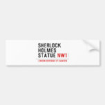 sherlock holmes statue  Bumper Stickers