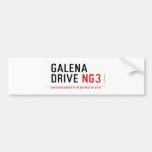 galena drive  Bumper Stickers