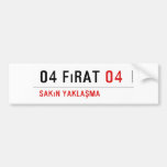 04 fırat  Bumper Stickers