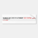 Njabulo and lebo's relationship  Bumper Stickers