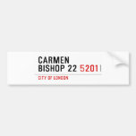 Carmen Bishop 22  Bumper Stickers
