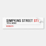 Simpkins Street  Bumper Stickers