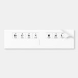 Brown Hall 
   Bumper Stickers