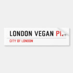 London vegan  Bumper Stickers