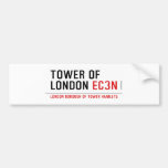 tower of london  Bumper Stickers