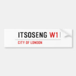 Itsoseng  Bumper Stickers