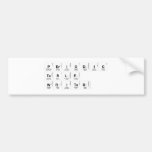 Periodic Table Writer  Bumper Stickers